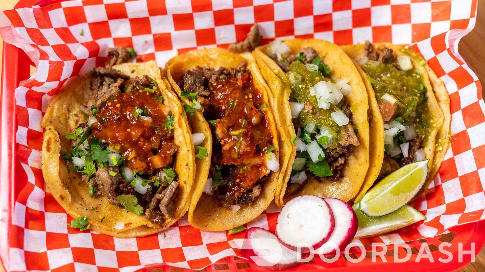 Order Tacos food online from Taqueria Reynoso store, Oakland on bringmethat.com