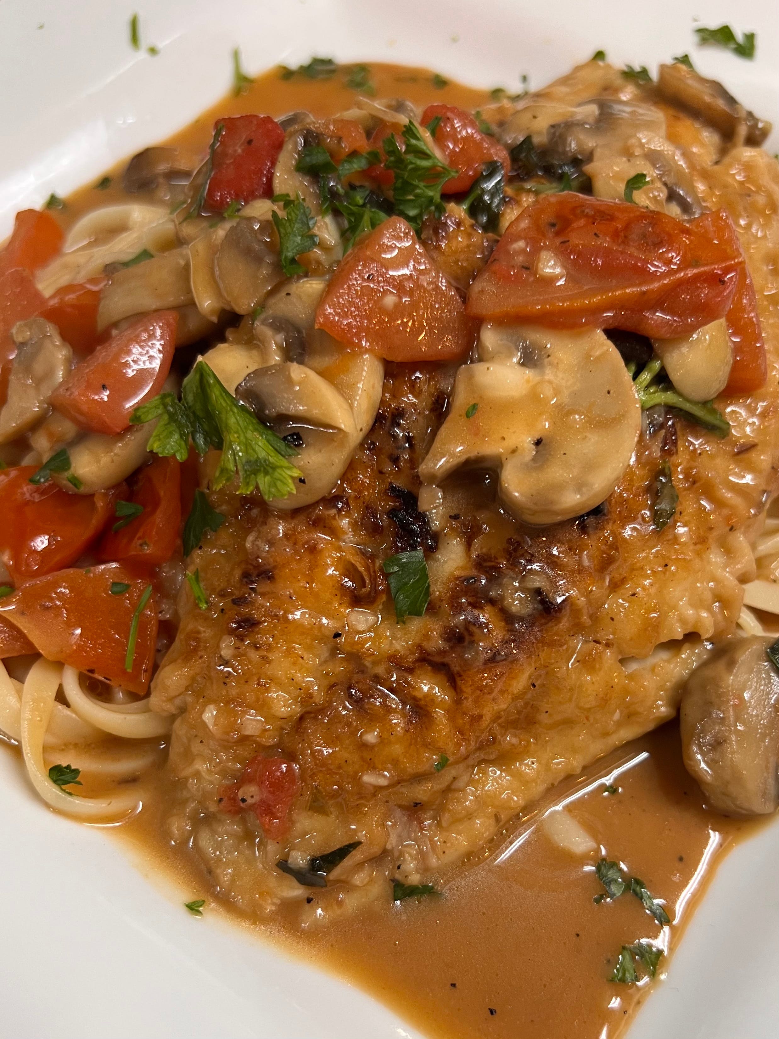 Order Red Snapper - Entree food online from Bella Sera Italian Restaurant store, Copperas Cove on bringmethat.com