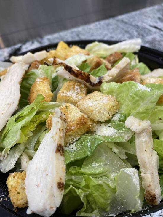 Order Caesar Grilled Chicken Salad food online from Mac Pizza & Wings store, Richmond on bringmethat.com