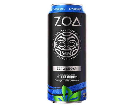 Order ZOA Energy Super Berry 16oz food online from Chevron store, Downey on bringmethat.com