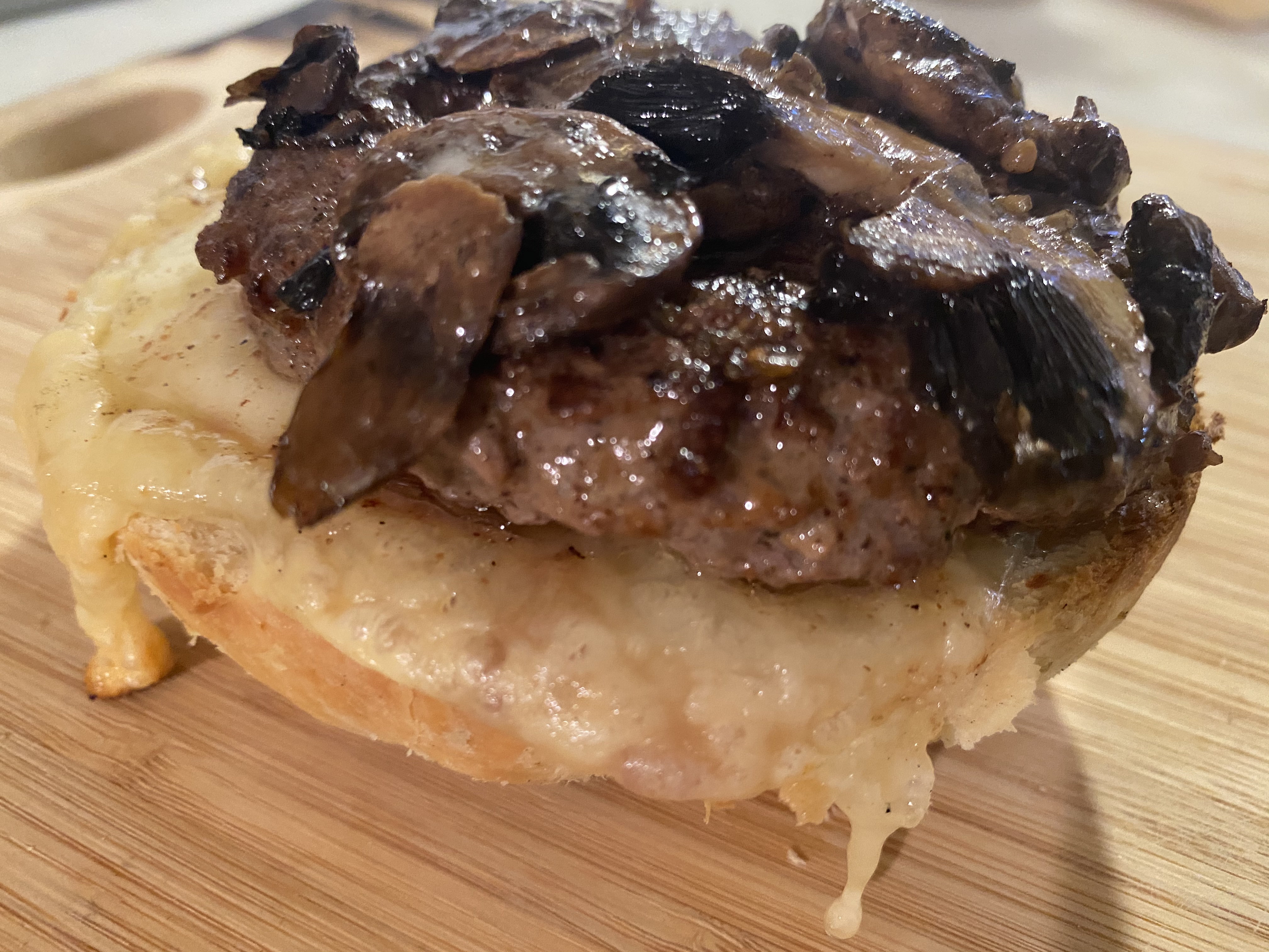 Order Mushroom Swiss Burger food online from Halal Bite store, San Francisco on bringmethat.com