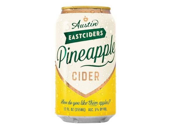 Order Austin Eastciders Pineapple Cider food online from Don's & Ben's store, San Antonio on bringmethat.com