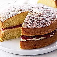 Order Victoria Sandwich Cake food online from Tina Traditional Old English Kitchen store, Carmel on bringmethat.com
