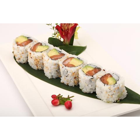 Order Salmon Avocado Roll food online from Chikara Sushi & Asian Fusion store, Phoenixville on bringmethat.com