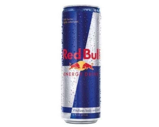 Order Red Bull regular 12 oz food online from Hunt Brothers Pizza store, Smyrna on bringmethat.com