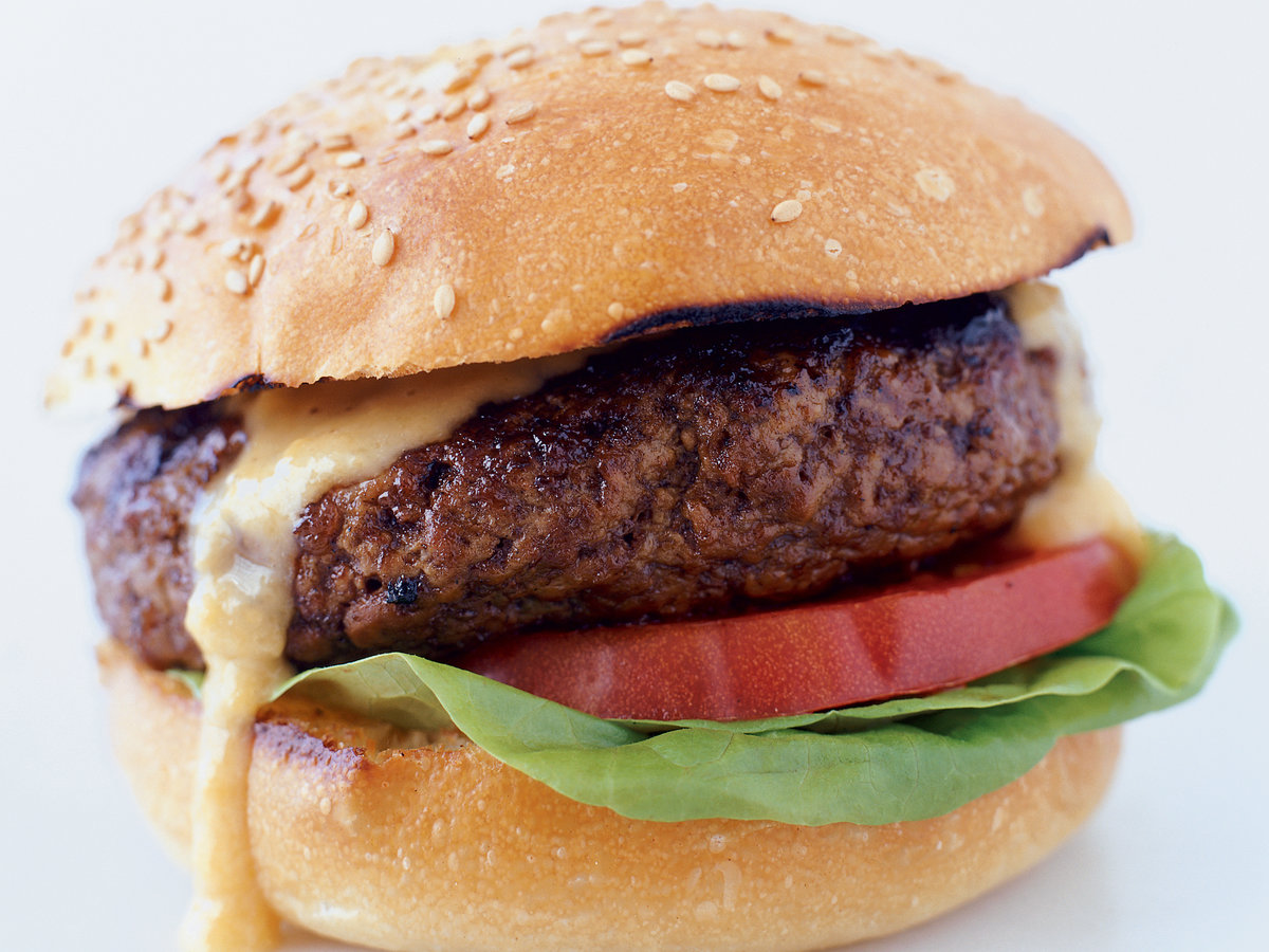 Order Beef Hamburger food online from Mediterranean Grill And Bar store, New York on bringmethat.com