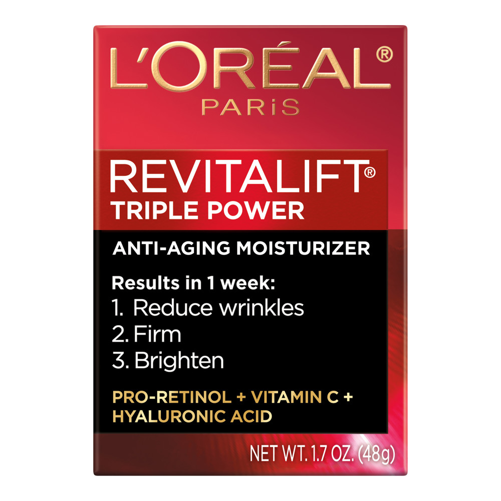 Order L'Oreal Paris Revitalift, Triple Power Deep-Acting Moisturizer - 1.7 oz food online from Rite Aid store, MILLER PLACE on bringmethat.com