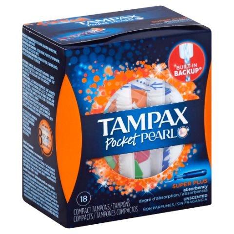 Order Tampax Pocket Pearl Plus 18 count food online from 7-Eleven store, Brockton on bringmethat.com