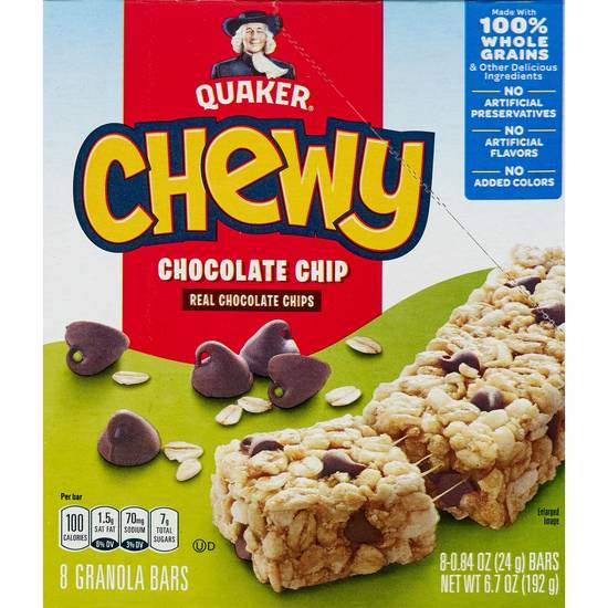 Order Quaker Chewy Chocolate Chip Granola Bars food online from CVS store, SAN ANTONIO on bringmethat.com