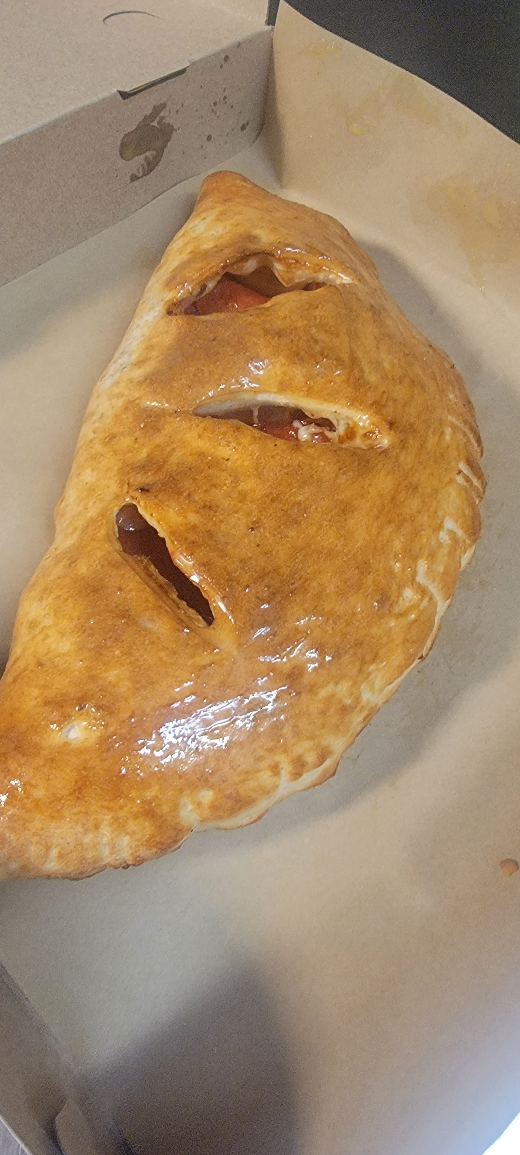 Order Calzone with One Topping - Calzone food online from Stosh Pizza store, Center Line on bringmethat.com