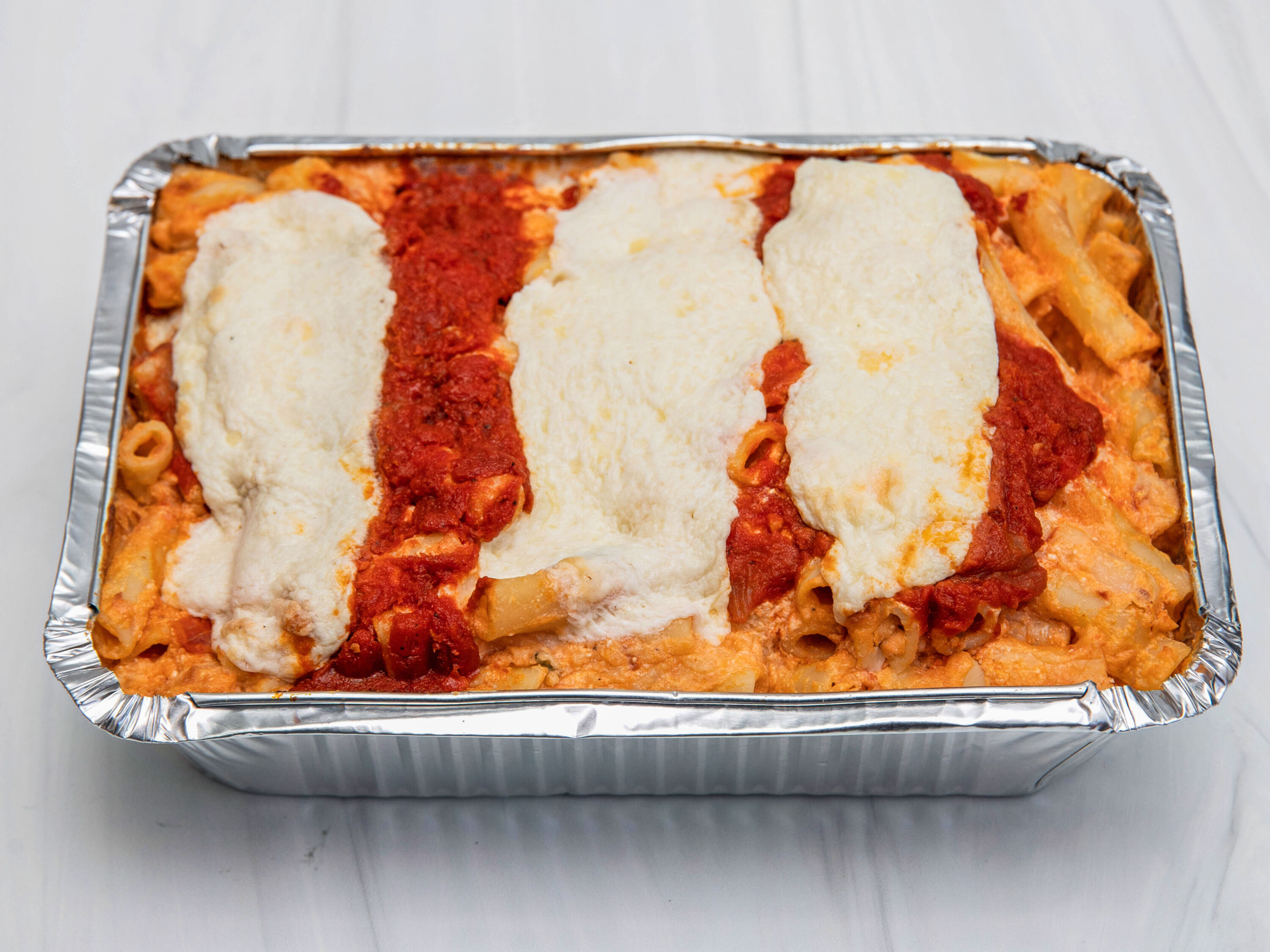 Order Baked Ziti with Meat Pack food online from Pastosa Ravioli store, Cranford on bringmethat.com
