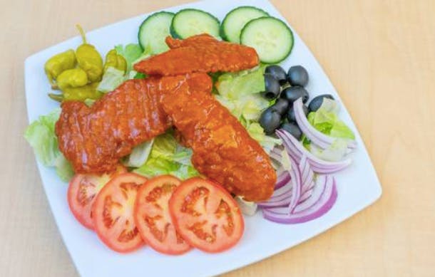 Order Buffalo Chicken Salad - Salad food online from Magura Pizza store, Las Vegas on bringmethat.com