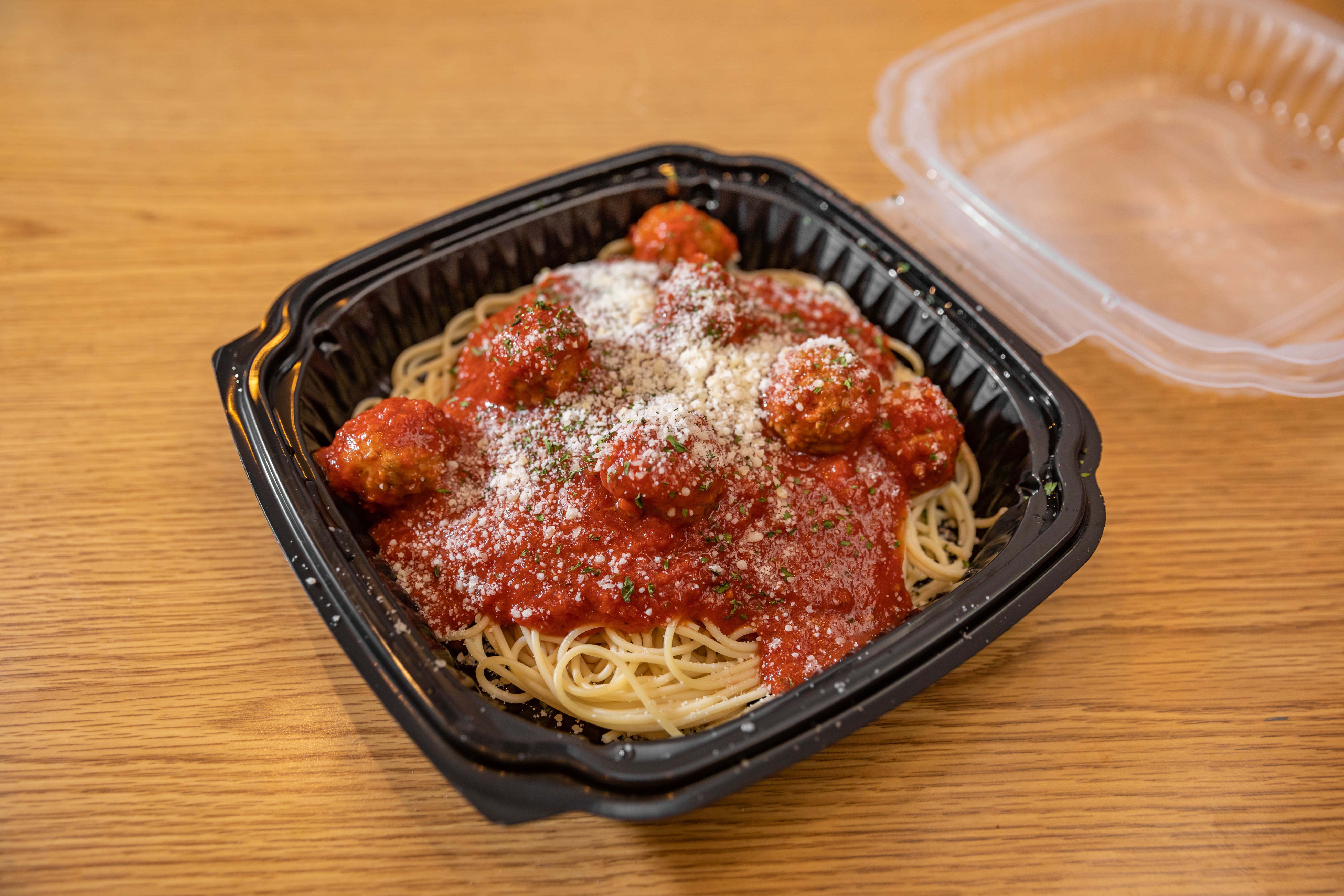 Order Spaghetti with Meatballs - Pasta food online from Milano's Pizza store, Collierville on bringmethat.com