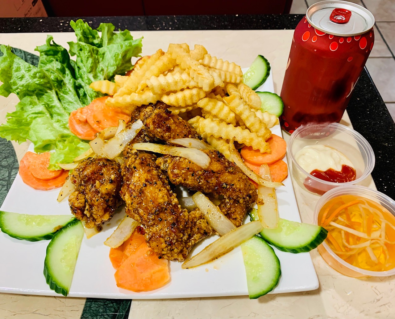 Order Fish Sauce Wings Combo food online from Pho Happiness store, Chapel Hill on bringmethat.com