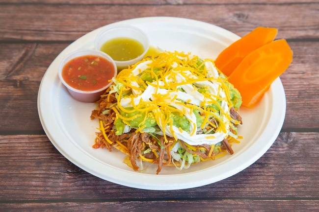 Order Supreme Tostada food online from Sombrero store, San Diego on bringmethat.com