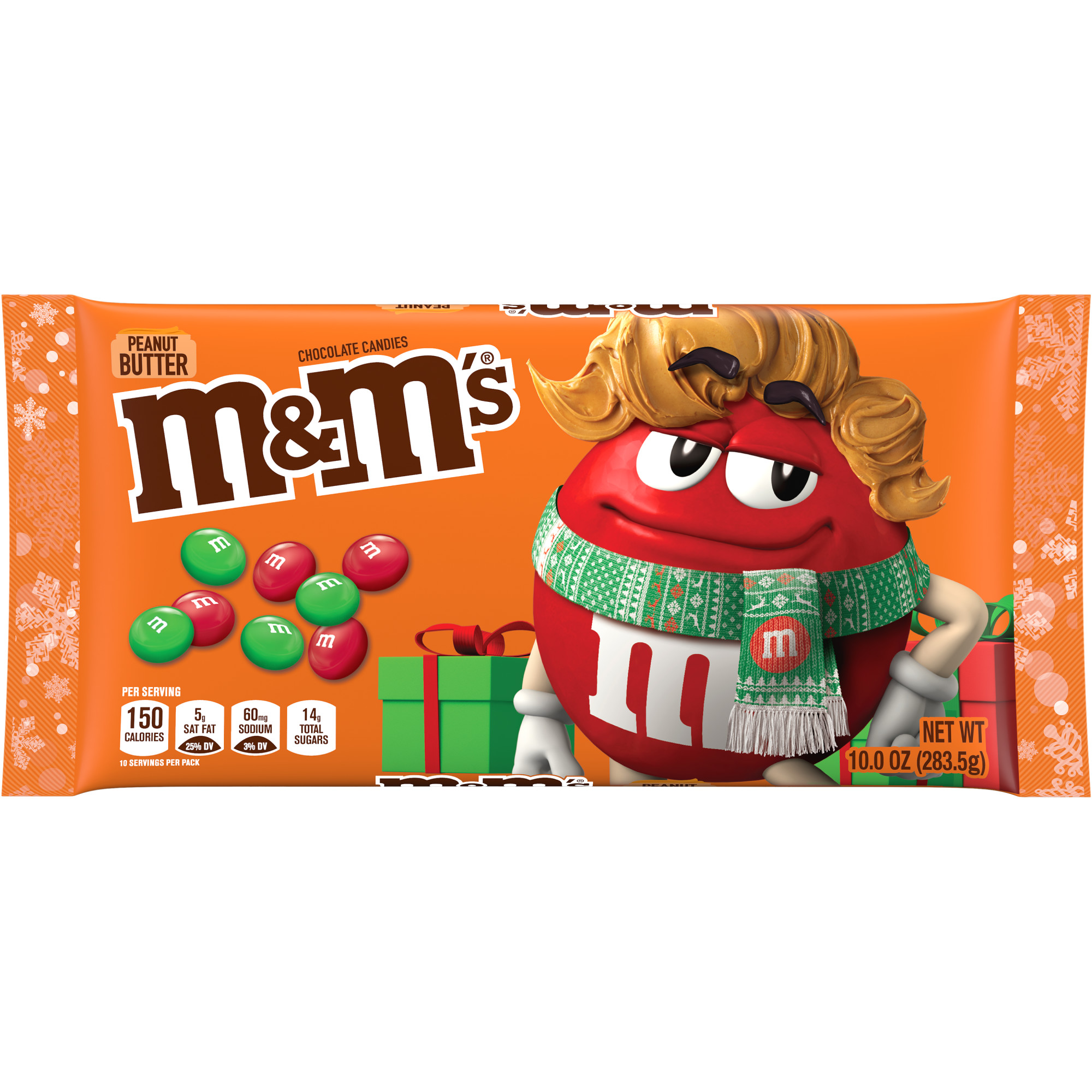 Order M&M's Holiday Peanut Butter Chocolate Candy - 10 oz food online from Bartell store, Edmonds on bringmethat.com