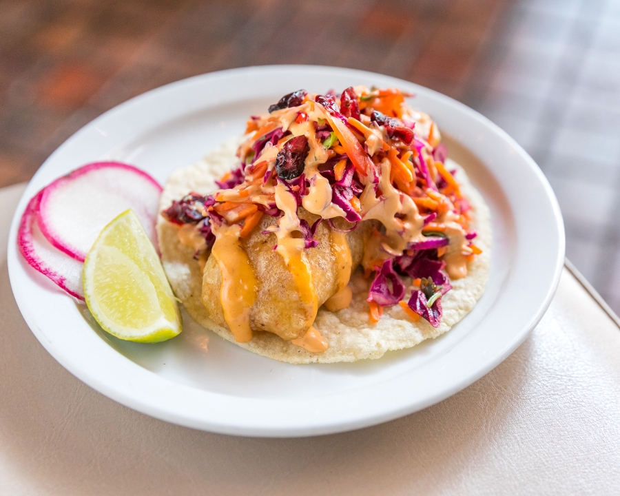 Order Baja Fish Taco food online from Padre store, Long Beach on bringmethat.com