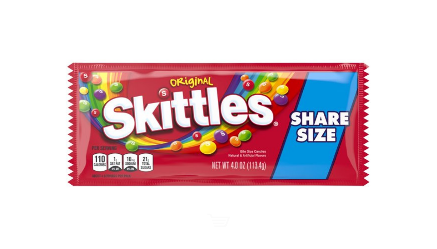 Order Skittles King Size 4.0oz food online from Orcutt Liquor & Deli store, Orcutt on bringmethat.com