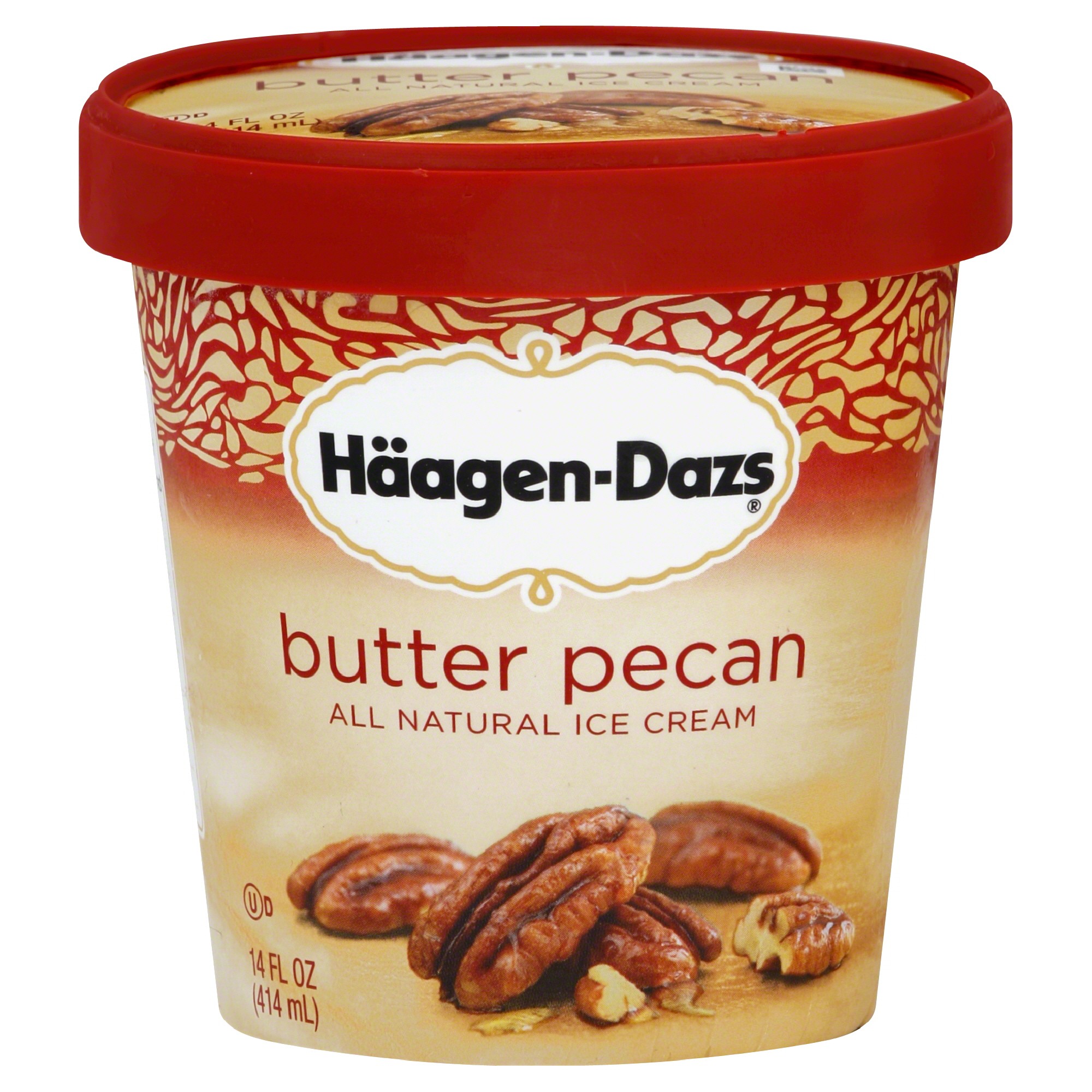 Order Haagen Dazs Ice Cream, Butter Pecan 14 fl oz (414 ml) food online from Rite Aid store, Chino Hills on bringmethat.com