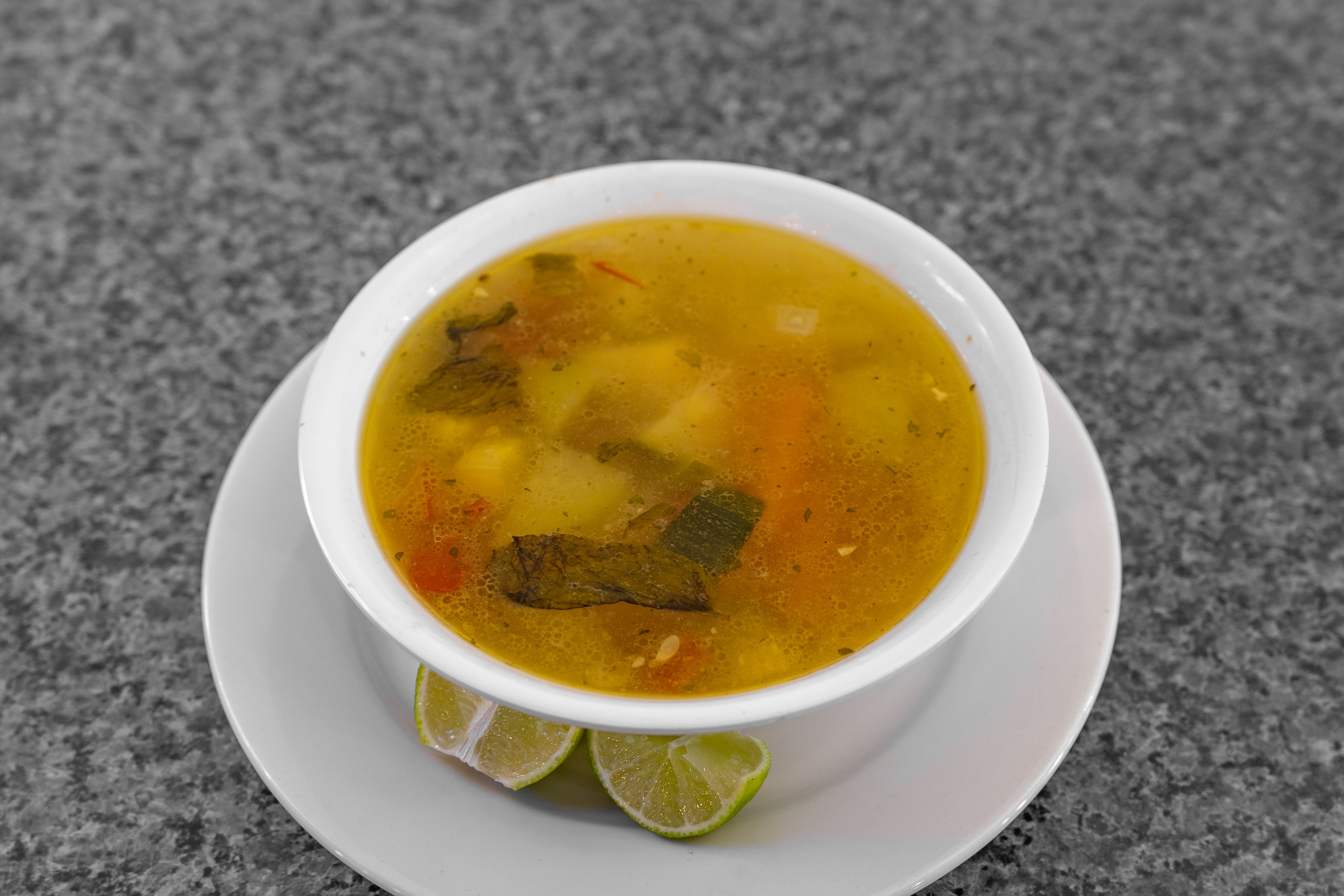 Order Sopa de Pata Saturday & Sunday Special - Soup food online from Cuscatlan Salvadorean Cuisine store, Escondido on bringmethat.com