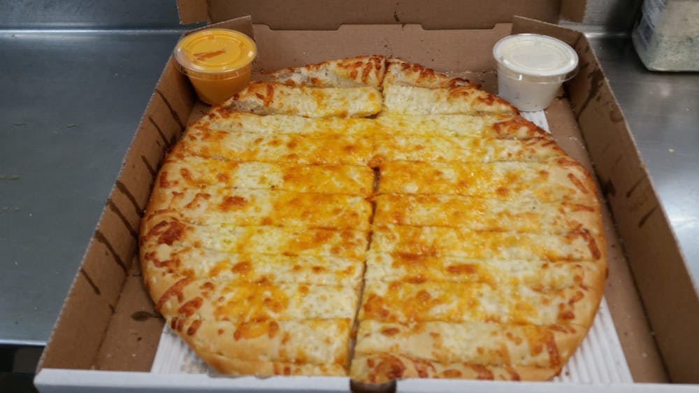 Order Triple Cheesy Bread - Medium food online from Party Express store, Port Huron on bringmethat.com