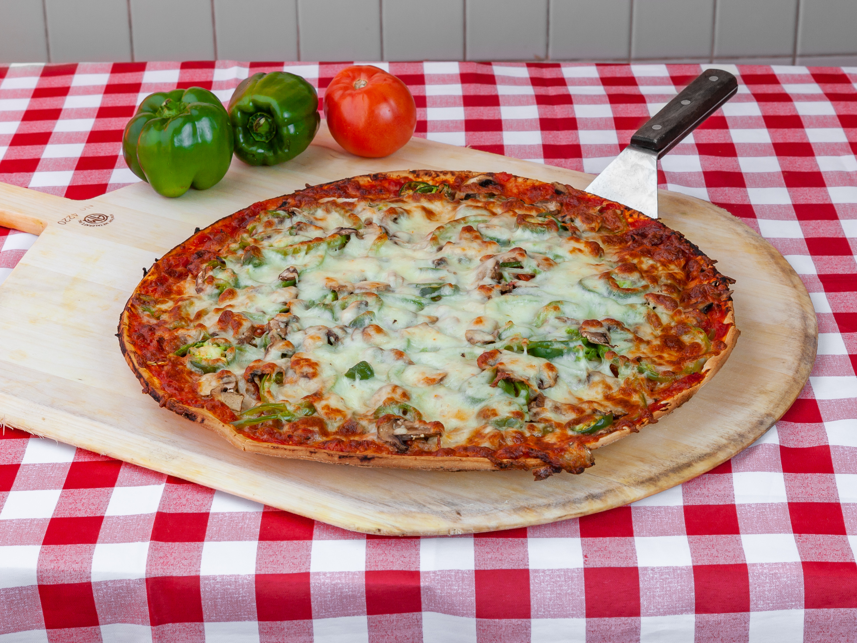 Order Vegetarian Stuffed Pizza food online from Anthony's Pizza Place store, Berwyn on bringmethat.com