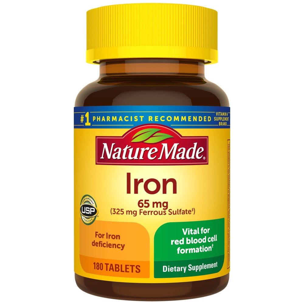 Order Nature Made Iron Tablets - 65mg, 180 ct food online from Rite Aid store, SUFFOLK on bringmethat.com