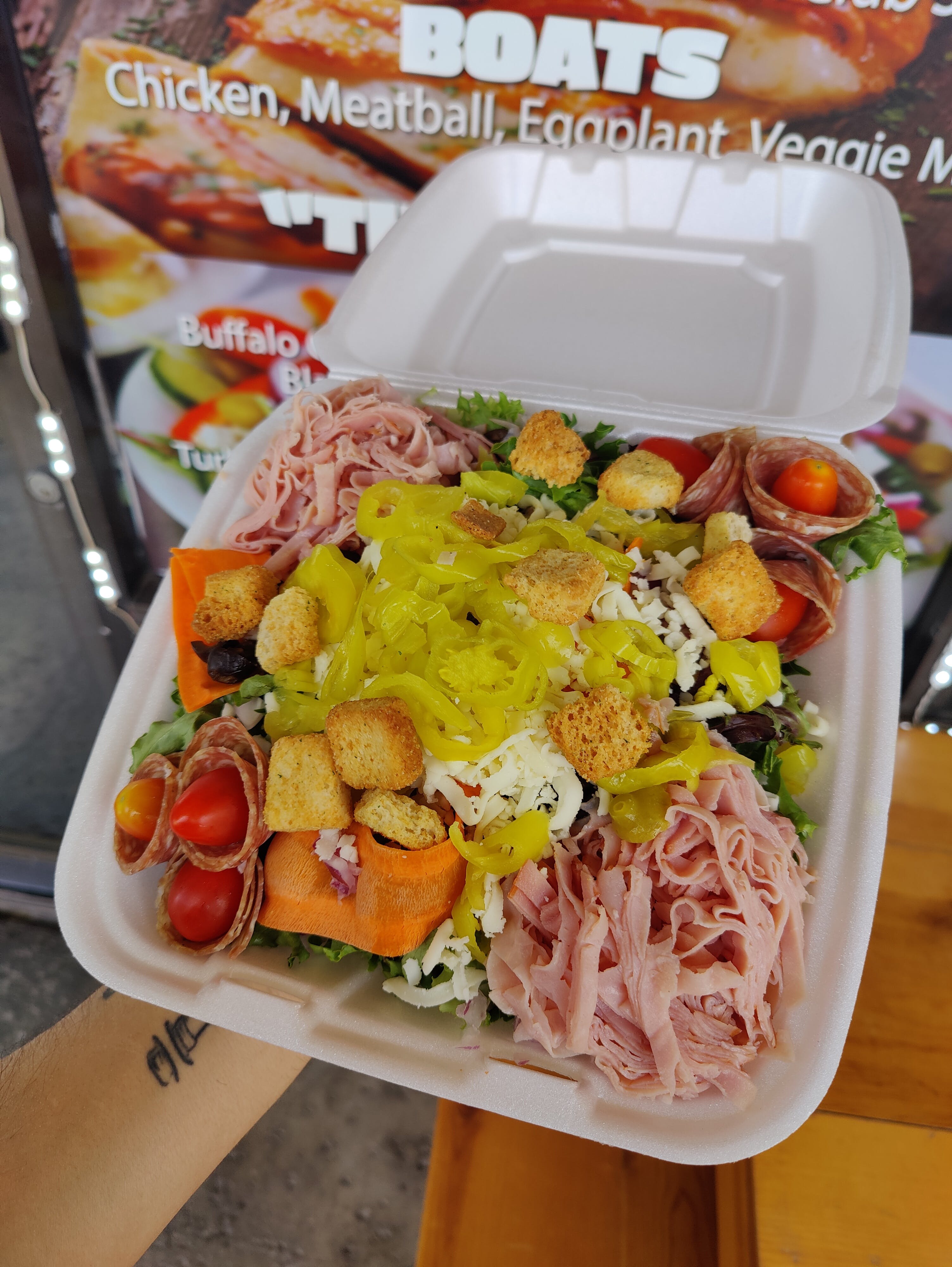 Order Antipasto Salad - Salad food online from Lucino Pizza store, Las Vegas on bringmethat.com