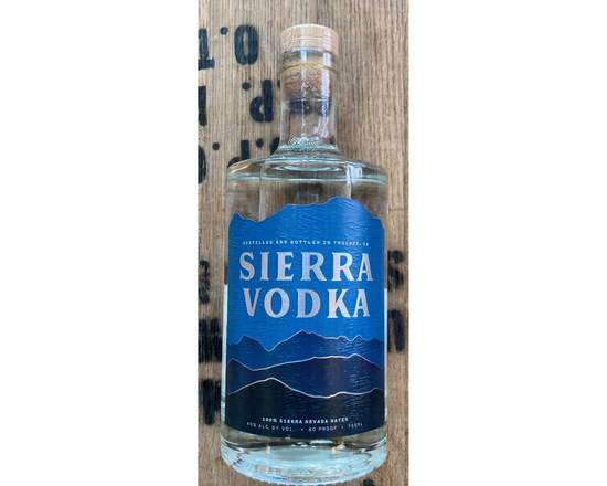 Order Sierra Vodka, 750ml Bottle (40.0% ABV) food online from Chris's Liquor- 2203 S Lamar Blvd store, Austin on bringmethat.com