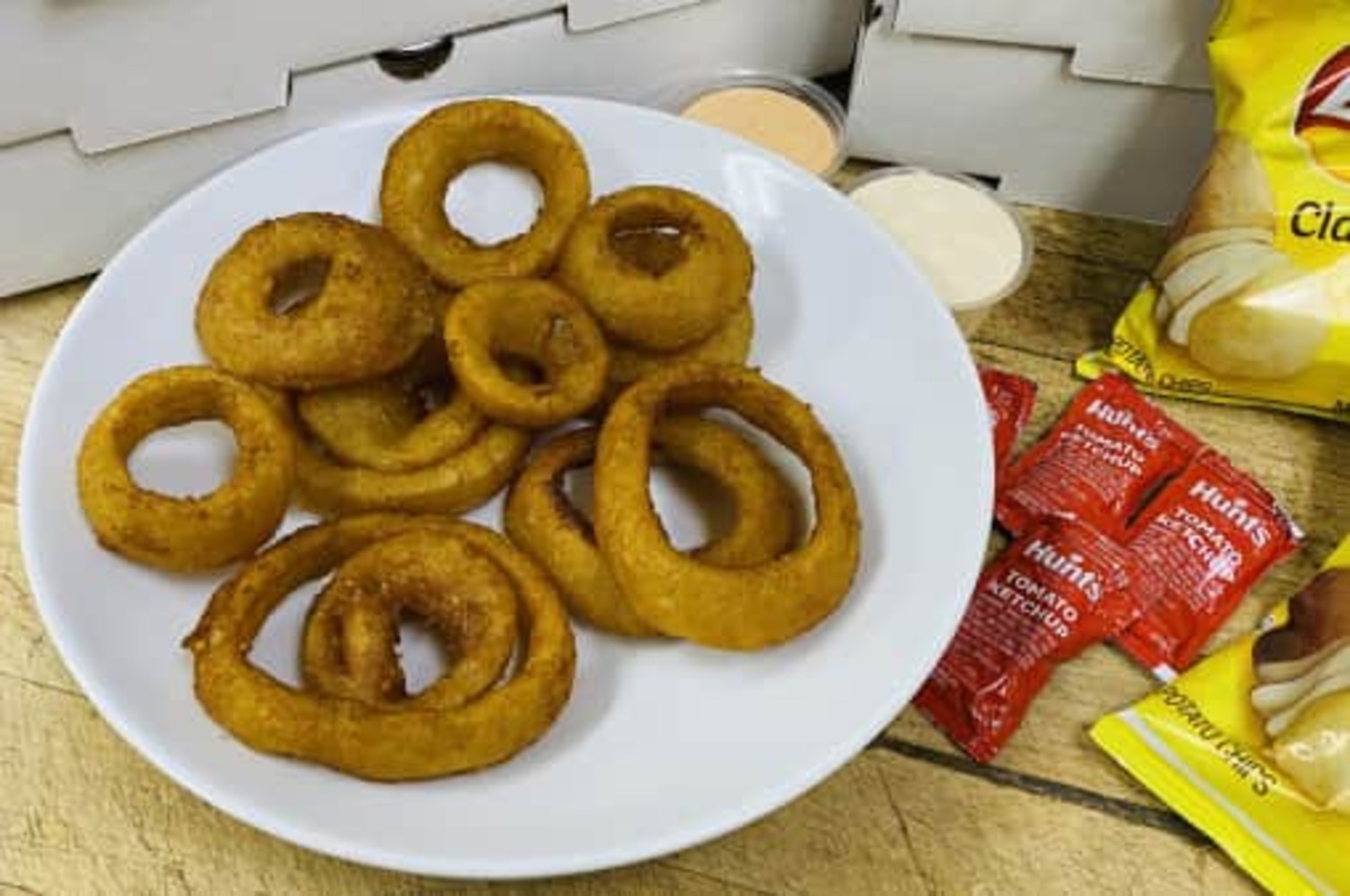 Order Onion Rings food online from The Garret of Campbell store, campbell on bringmethat.com