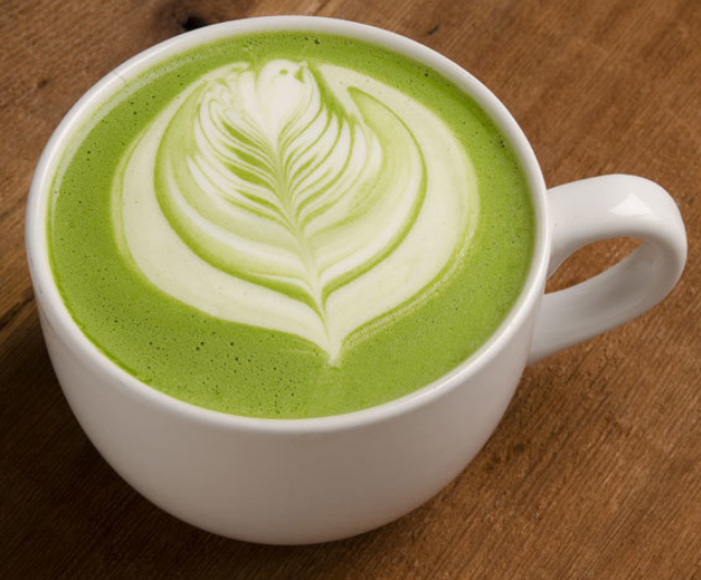 Order Hot Matcha Latte food online from Fd Book Cafe store, Gaithersburg on bringmethat.com