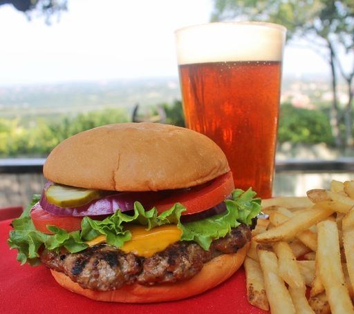 Order Old Fashion Burger food online from County Line On The Hill store, Austin on bringmethat.com
