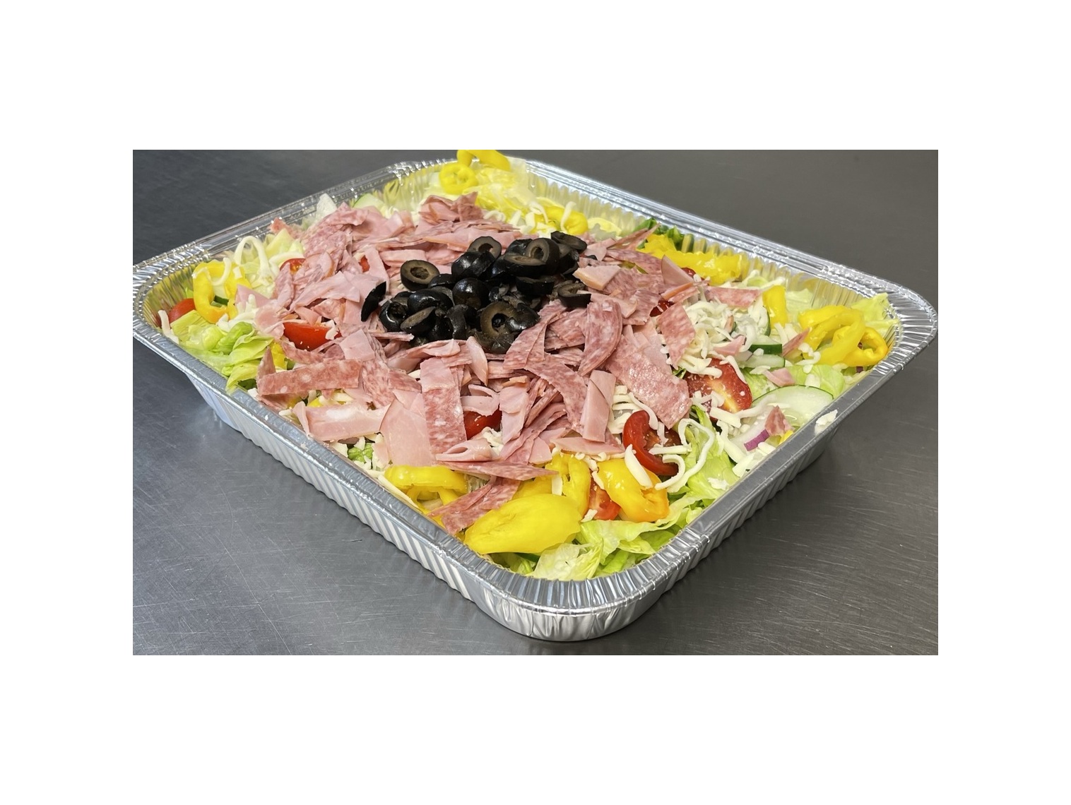 Order Antipasto Salad Tray food online from Dolly's Pizza store, Commerce Township on bringmethat.com