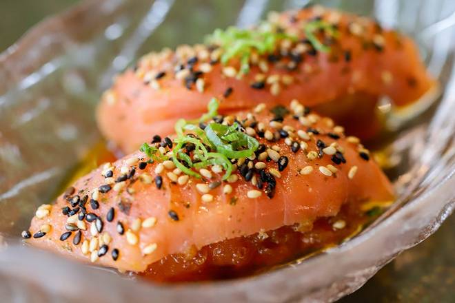 Order *"EVERYTHING" SMOKED SALMON food online from Blue Sushi Sake Grill store, Lexington on bringmethat.com