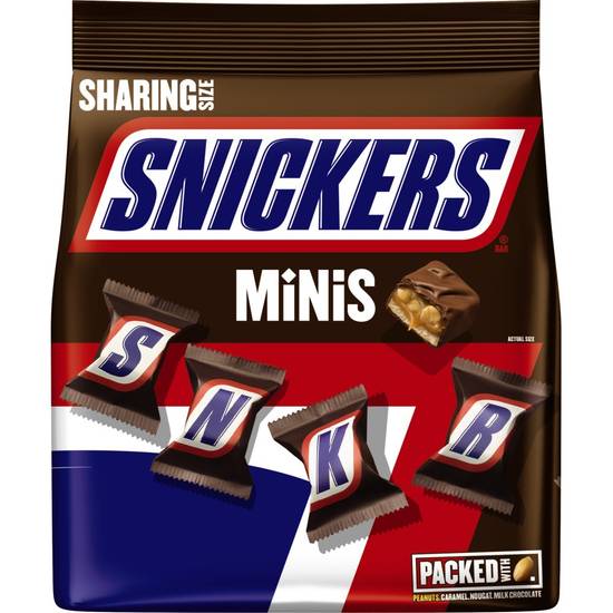 Order Snickers Minis Size Chocolate Candy Bars (9.7 oz) food online from Rite Aid store, Eugene on bringmethat.com