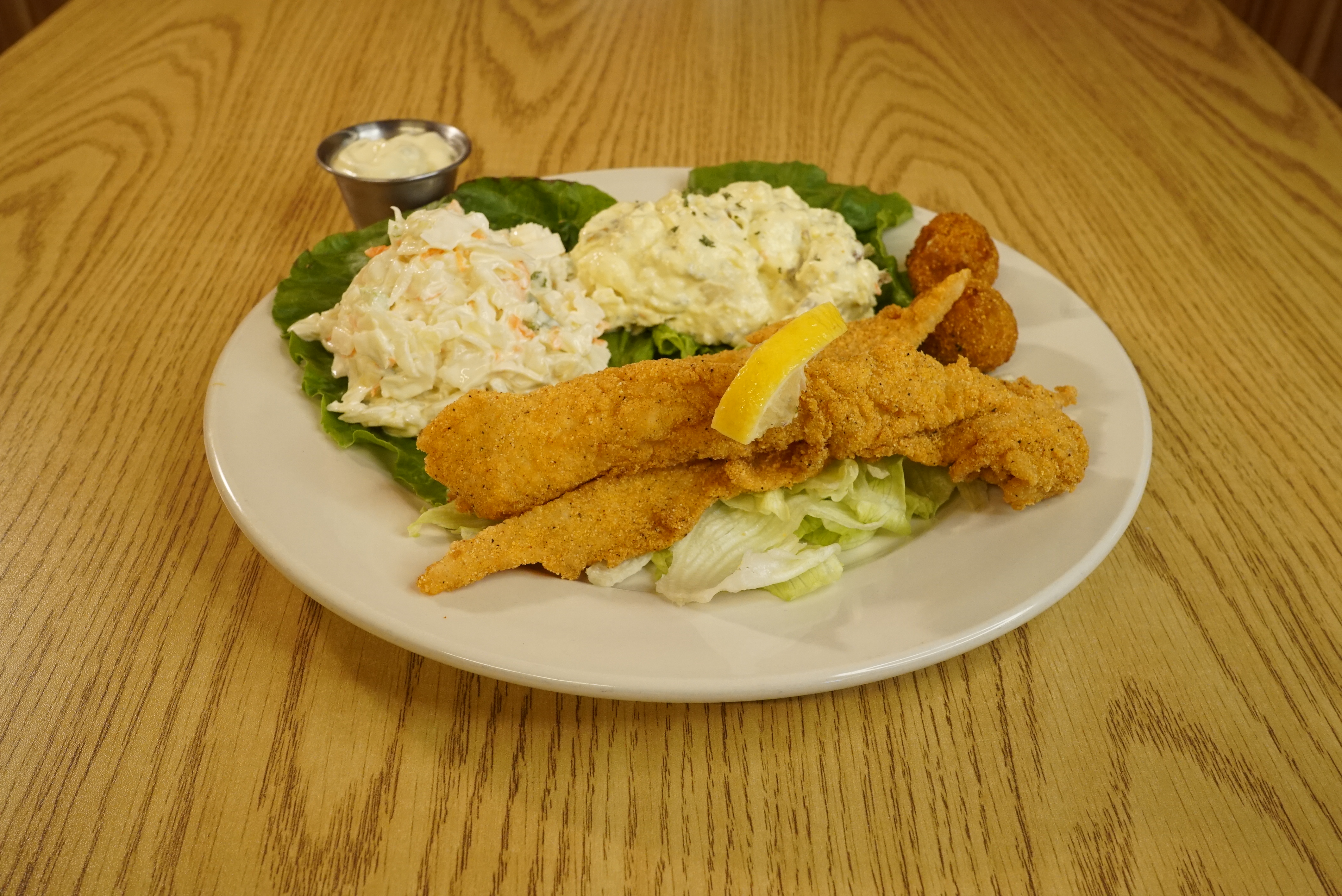 Order Catfish Lunch food online from Hasslers Restaurant store, Norman on bringmethat.com