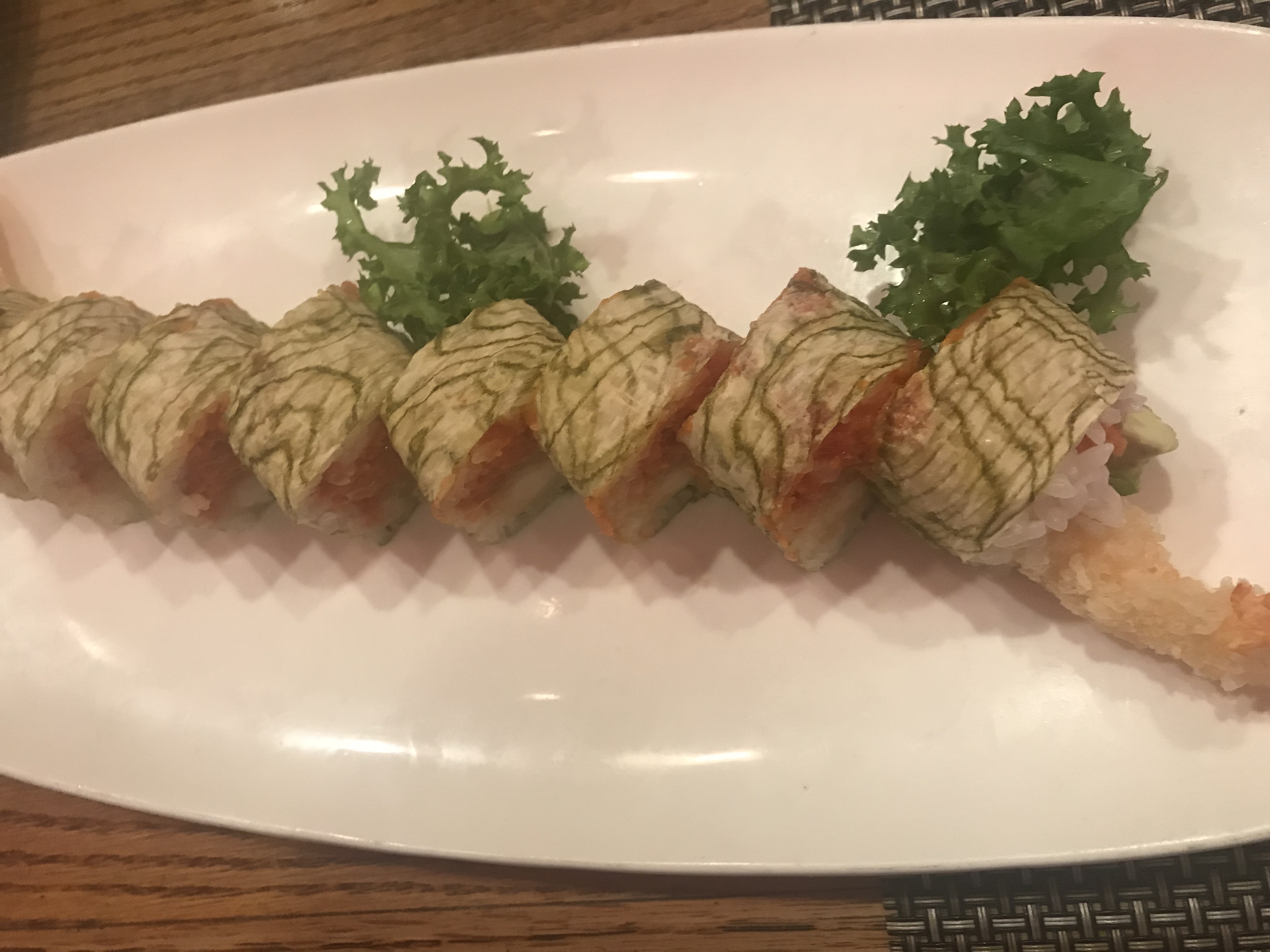 Order 14. Splendid Roll food online from Megu Sushi Japanese Cuisine store, Cherry Hill on bringmethat.com
