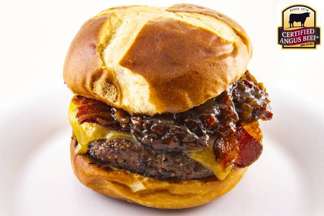 Order Pretzel Bacon Cheeseburger food online from Bgr The Burger Joint store, Salt Lake City on bringmethat.com