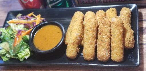 Order 7. Mozzarella Cheese Sticks food online from Boom Boom Chicken At Main Street store, Fort Lee on bringmethat.com