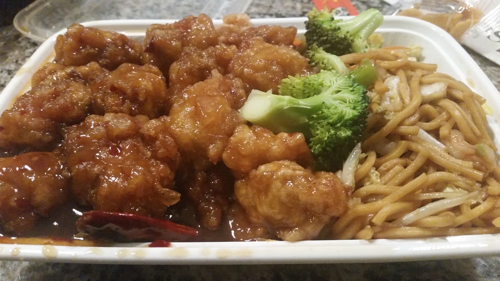 Order General Tso's Chicken Combo Plate food online from Wok House store, Jacksonville on bringmethat.com