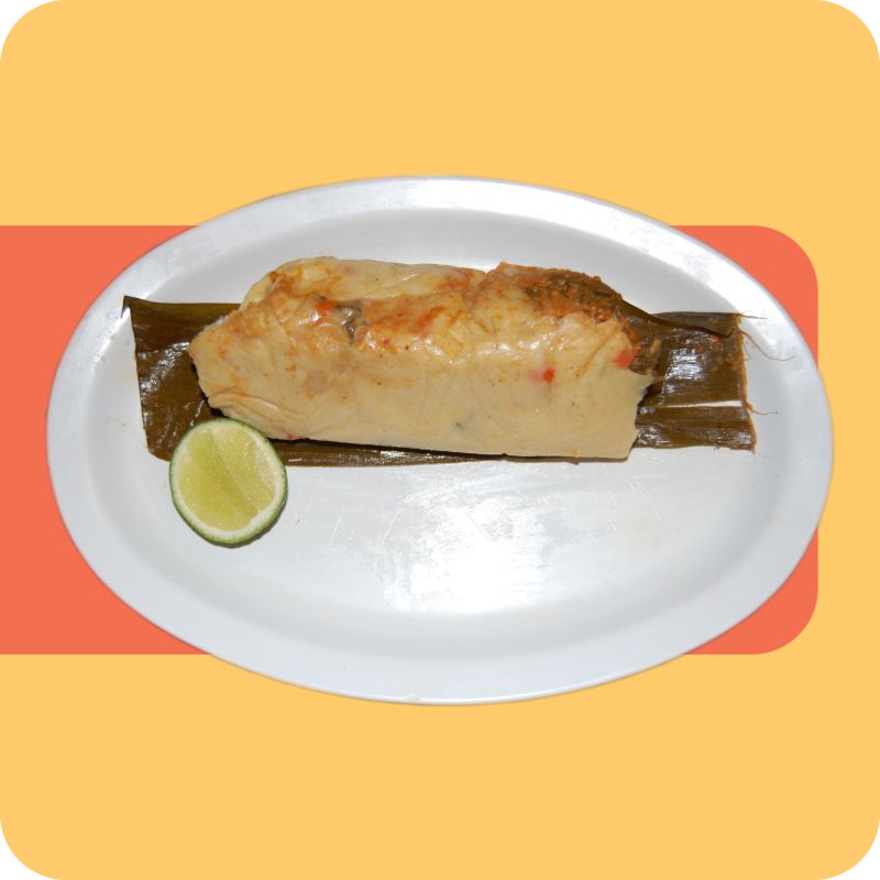 Order Tamal De Pollo food online from El Tikal Restaurant store, Lynn on bringmethat.com