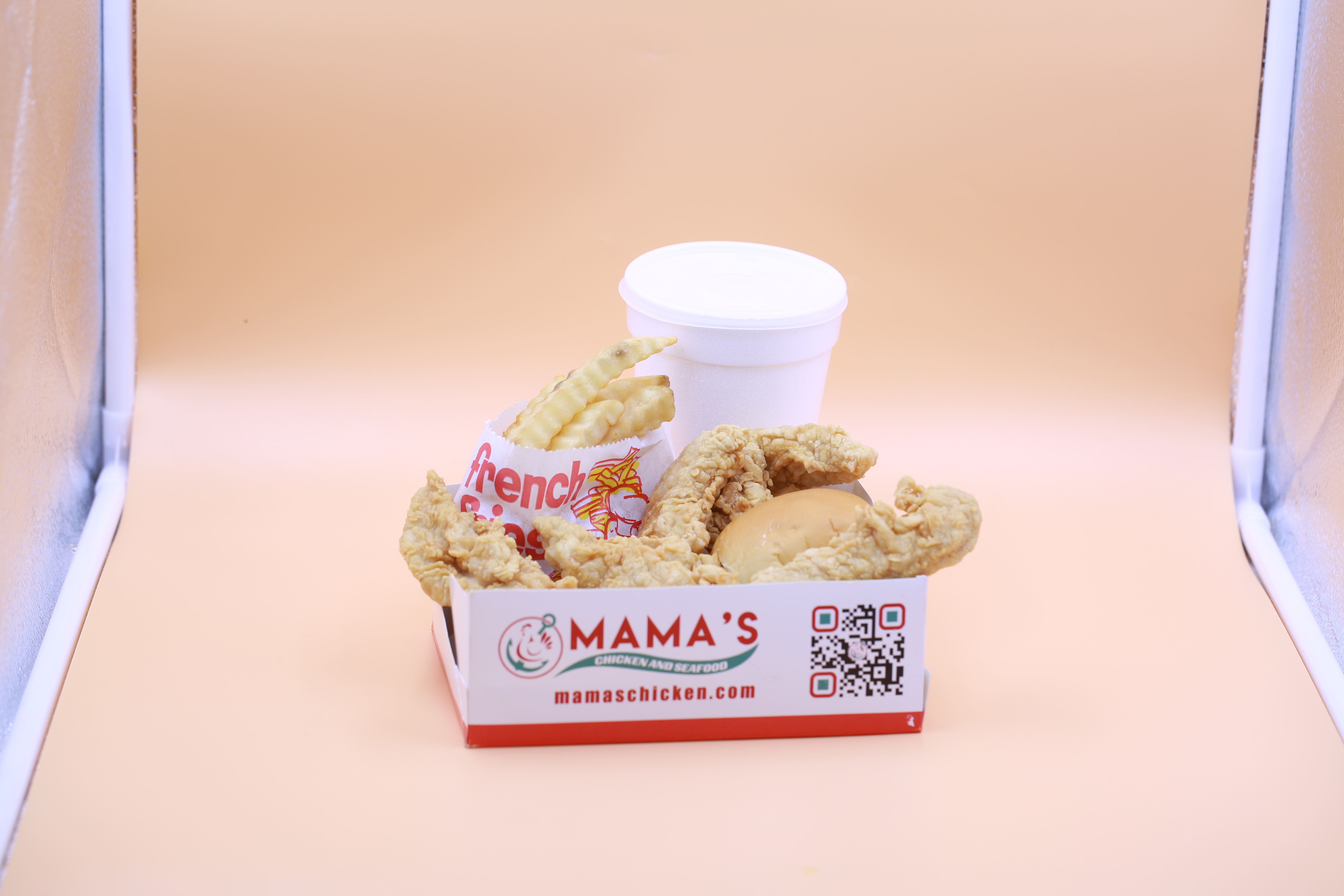 Order 5. Five Piece Tender Combo food online from Mama Chicken & Seafood store, Tucker on bringmethat.com