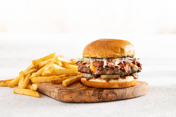 Order BBQ Brisket Burger* food online from Chili store, GRAPEVINE on bringmethat.com