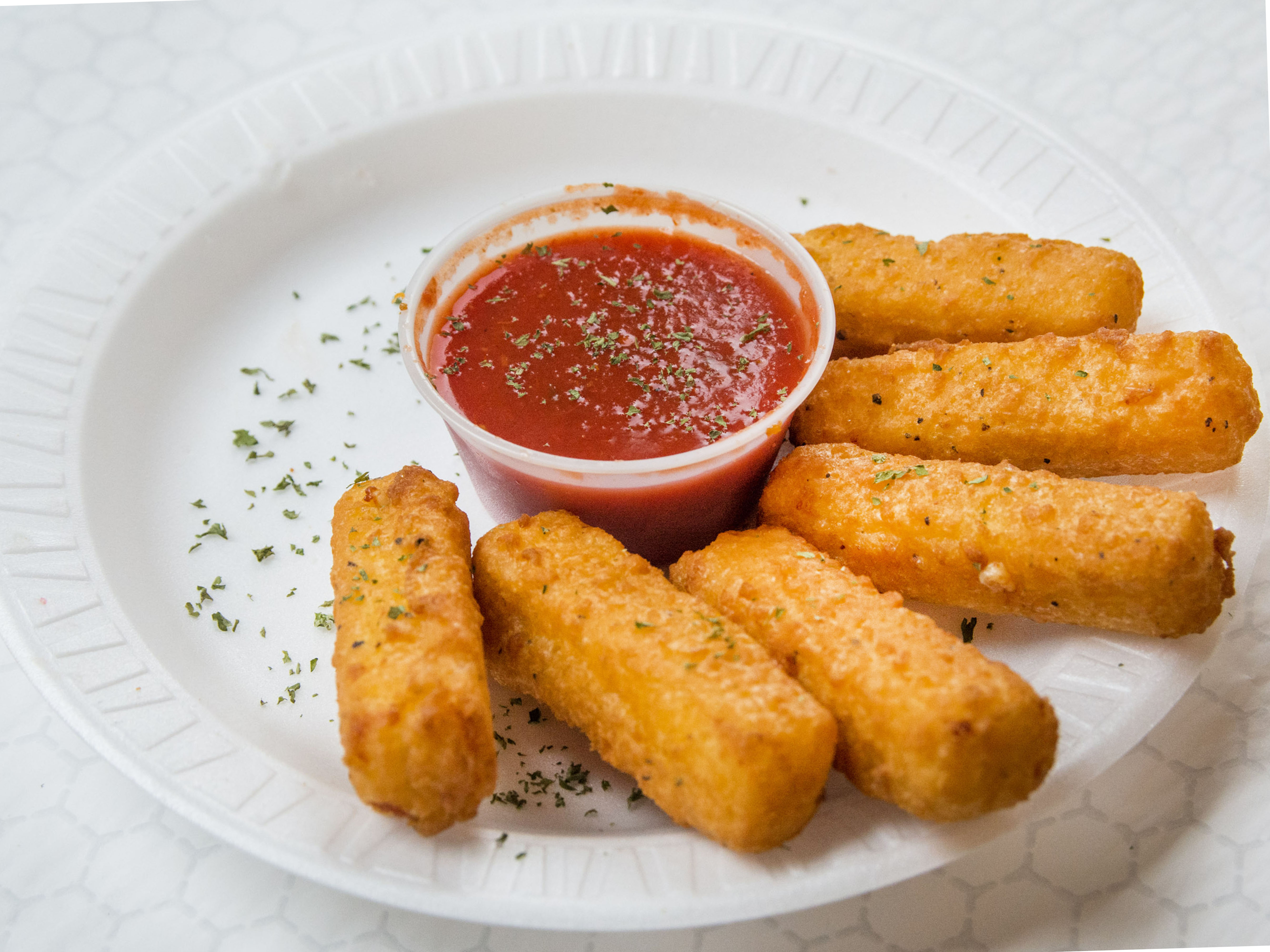 Order Side of Mozzarella Sticks food online from American wings and pizza store, Baltimore on bringmethat.com