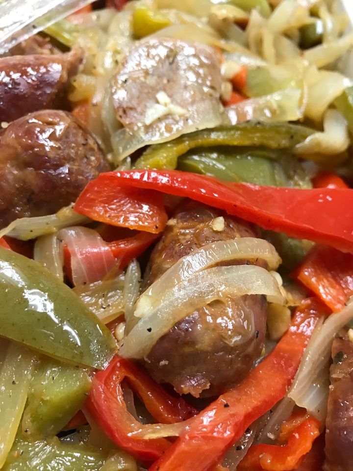 Order Sausage & Peppers Platter food online from East Coast Catering & Cafe store, Bayonne on bringmethat.com