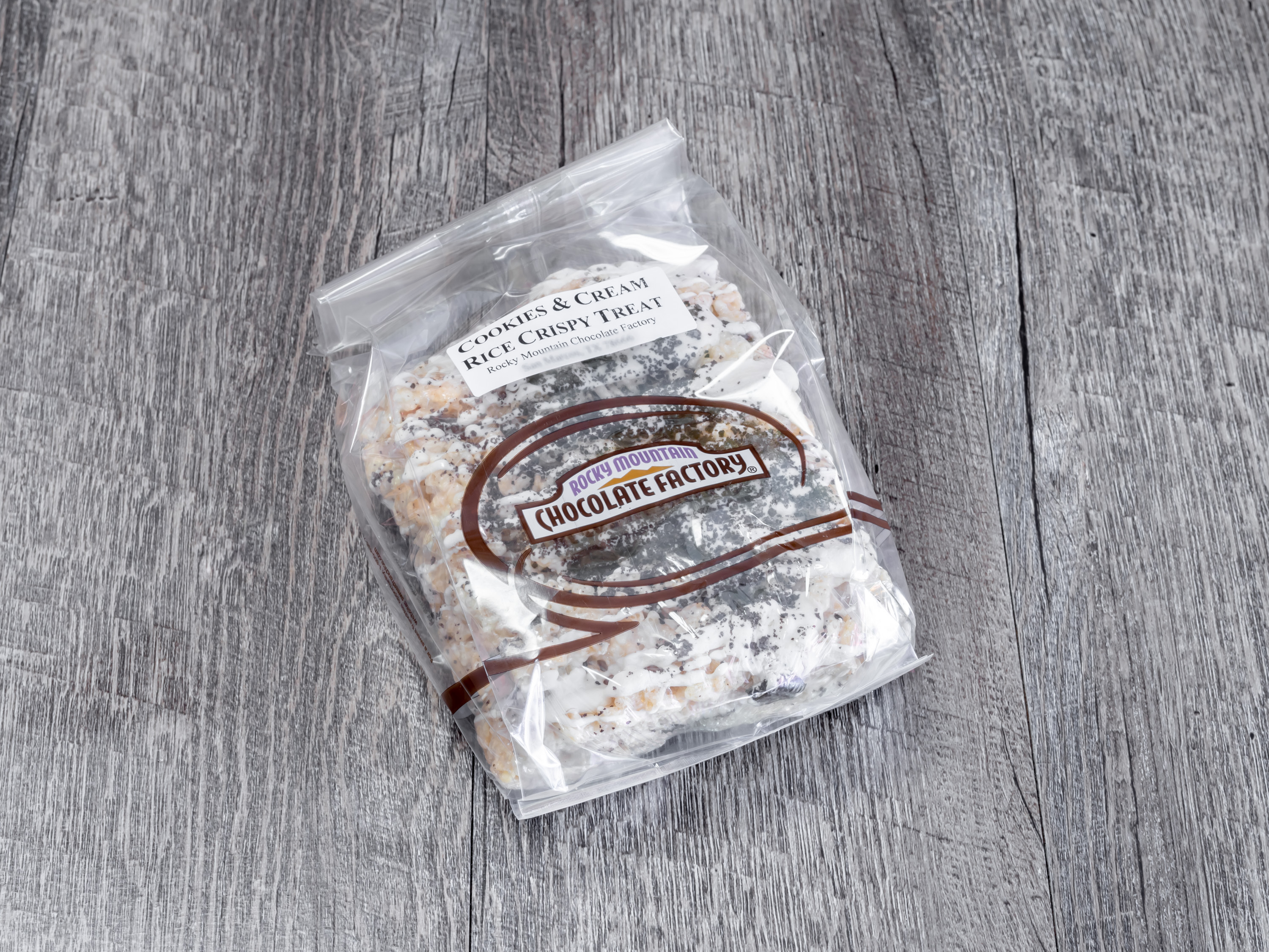 Order Cookies & Cream Rice Krispie food online from Rocky Mountain Chocolate Factory store, Houston on bringmethat.com