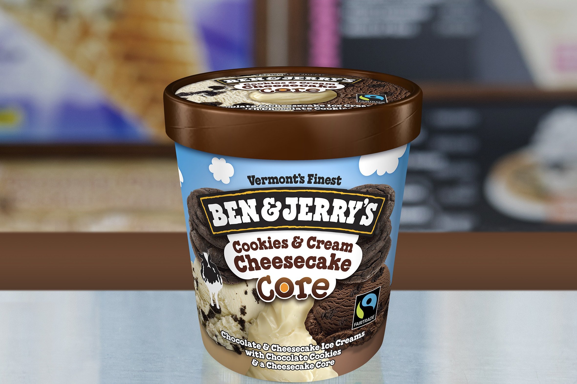 Order Cookies ＆ Cream Cheesecake Core food online from Ben & Jerry's store, Plano on bringmethat.com