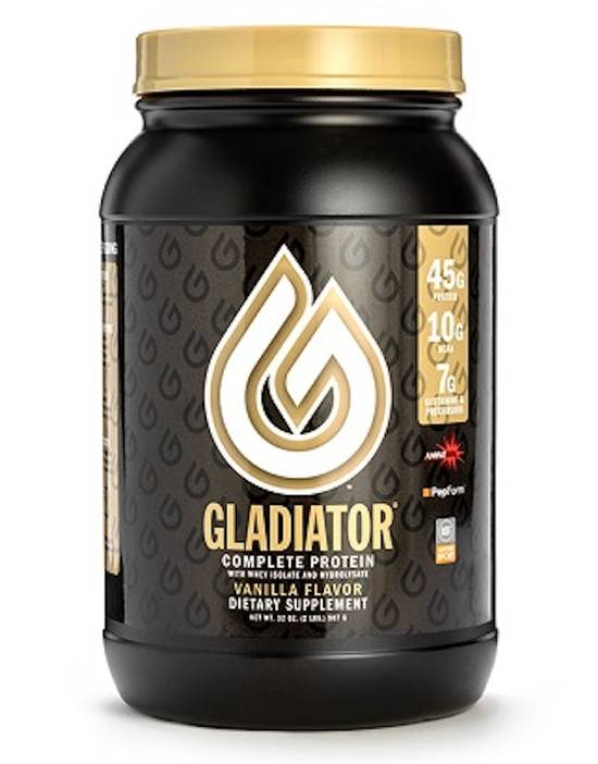 Order Gladiator Tub 2LB, Vanilla food online from Smoothie King store, Ooltewah on bringmethat.com