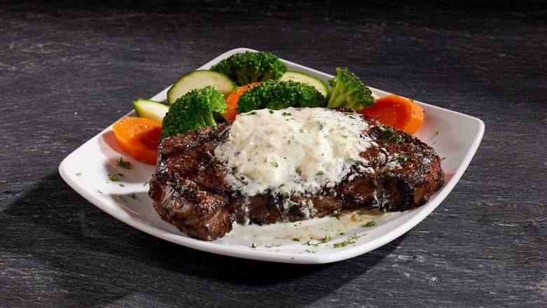 Order Bleu Cheese 12oz New York Steak food online from Sizzler store, Los Angeles on bringmethat.com