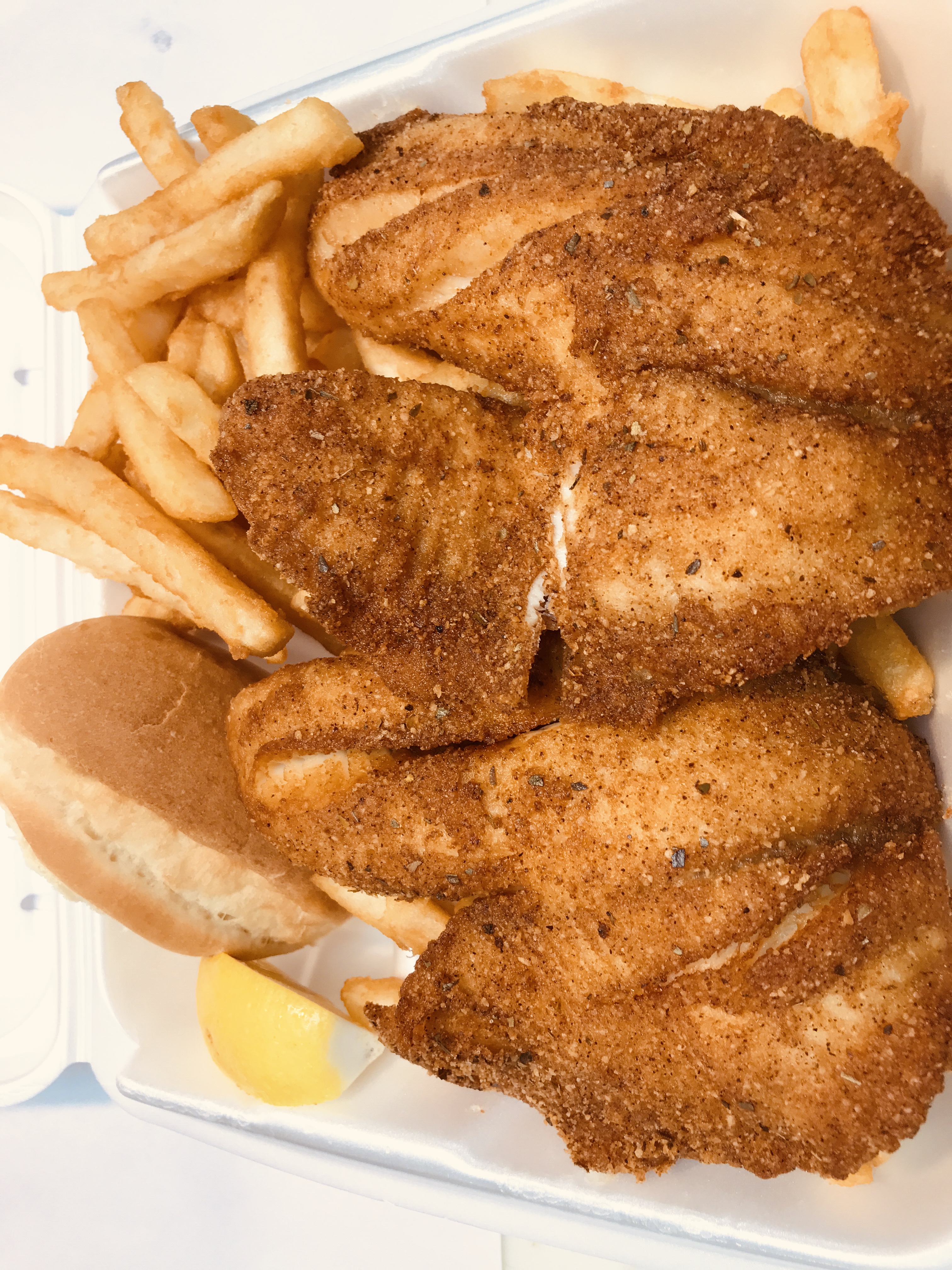 Order 39. Tilapia Platter food online from Cameron's Seafood store, Frederick on bringmethat.com